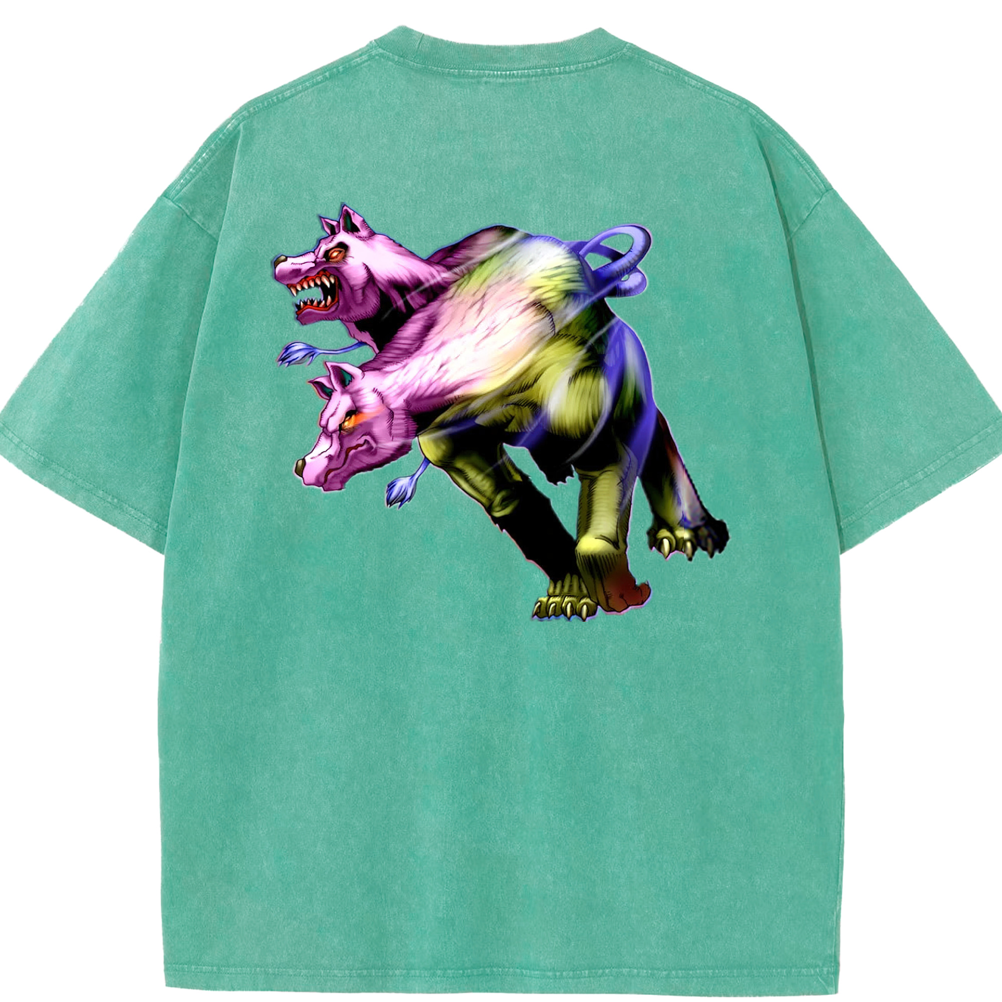 （画像用） 遊☆戯☆王 Yu-Gi-Oh! 綿100% ヴィンテージ風 半袖Tシャツ（背面プリント）